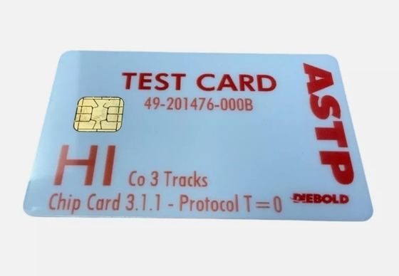 Diebold Nixdorf Hi-Co Test Card ASTP 49201476000B ¢ Kartu Strip Magnetik OEM
