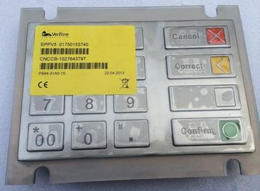 Green / White ATM PARTS Wincor EPPV5 keyboard Versi Bahasa Inggris &amp;amp; Rusia
