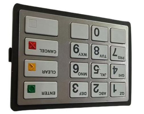 49249441768A 49-249441-768A Bagian ATM Diebold Keypad EPP7 PCI-Plus LGE ST STL HTR ENG(US) Bagian Cadang ATM